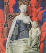 Jean Fouquet The melun Madonna France oil painting artist